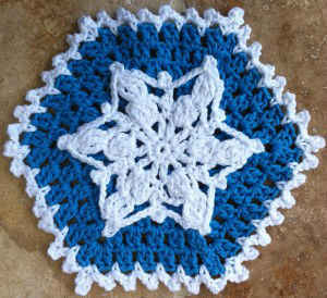 34 Snowflake Crochet Dishcloth