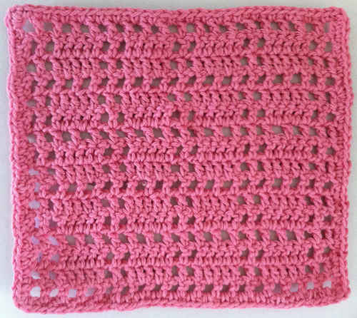 #95 Pink Basket Dishcloth – Maggie Weldon Maggies Crochet – Best Free ...