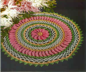 FP267 antique-multi-color-doily