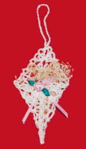 FP286 Lace Cone Ornament