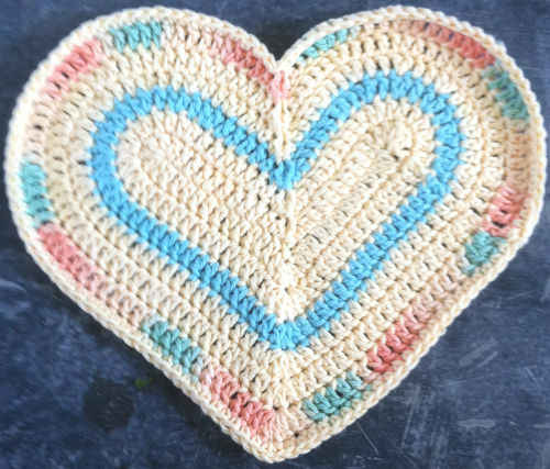 #244 Soul Heart Crochet Dishcloth – Maggie Weldon Maggies Crochet ...