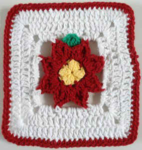 FD338 Poinsettia in a Square - 600