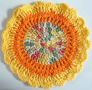 #346 Sunburst Dishcloth - Maggie Weldon Maggies Crochet