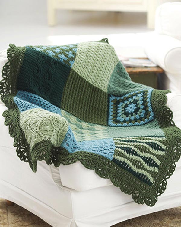 Free Crochet Pattern Sampler Afghan From RedHeart.com – Best Free Crochet