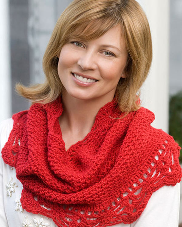 Free Red Heart Infinity Scarf Pattern